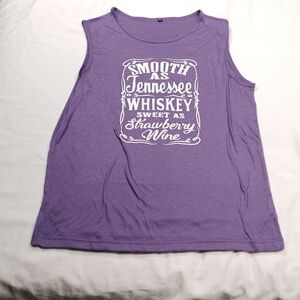 Tennessee whiskey women's sleeveless tank top size medium